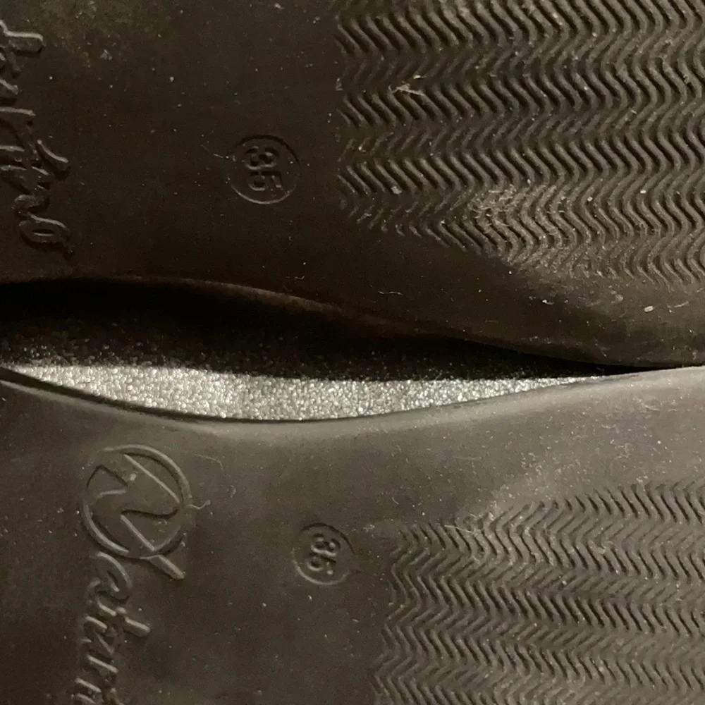 Naturino Norcia girls silver ballet flat shoe 35
